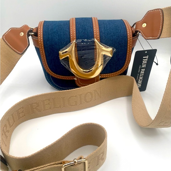 True Religion Handbags - True Religion Denim Horseshoe Mini Crossbody NWT